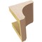 Ekena Millwork 5"W x 5"D x 5"H Wide Legacy Rough Cedar Woodgrain TimberThane Corbel, Primed Tan CORUR05X05X05LGYRCPR - alternate 4